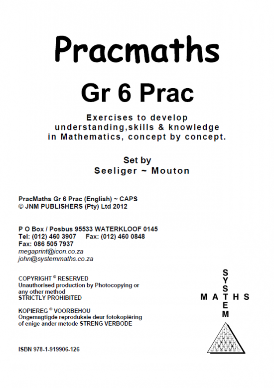 Prac Math Grade 6