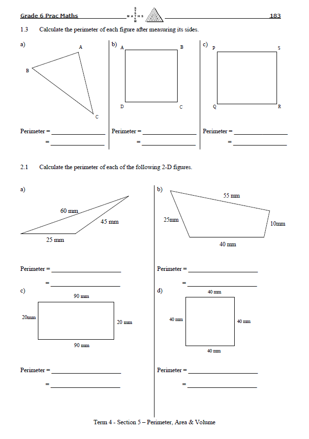 Prac Math Grade 6