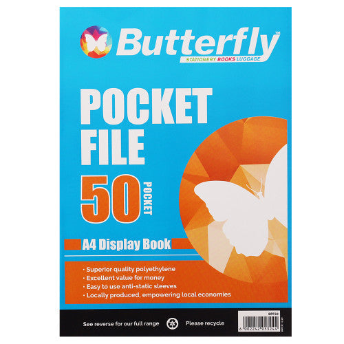 Butterfly A4 Pocket File