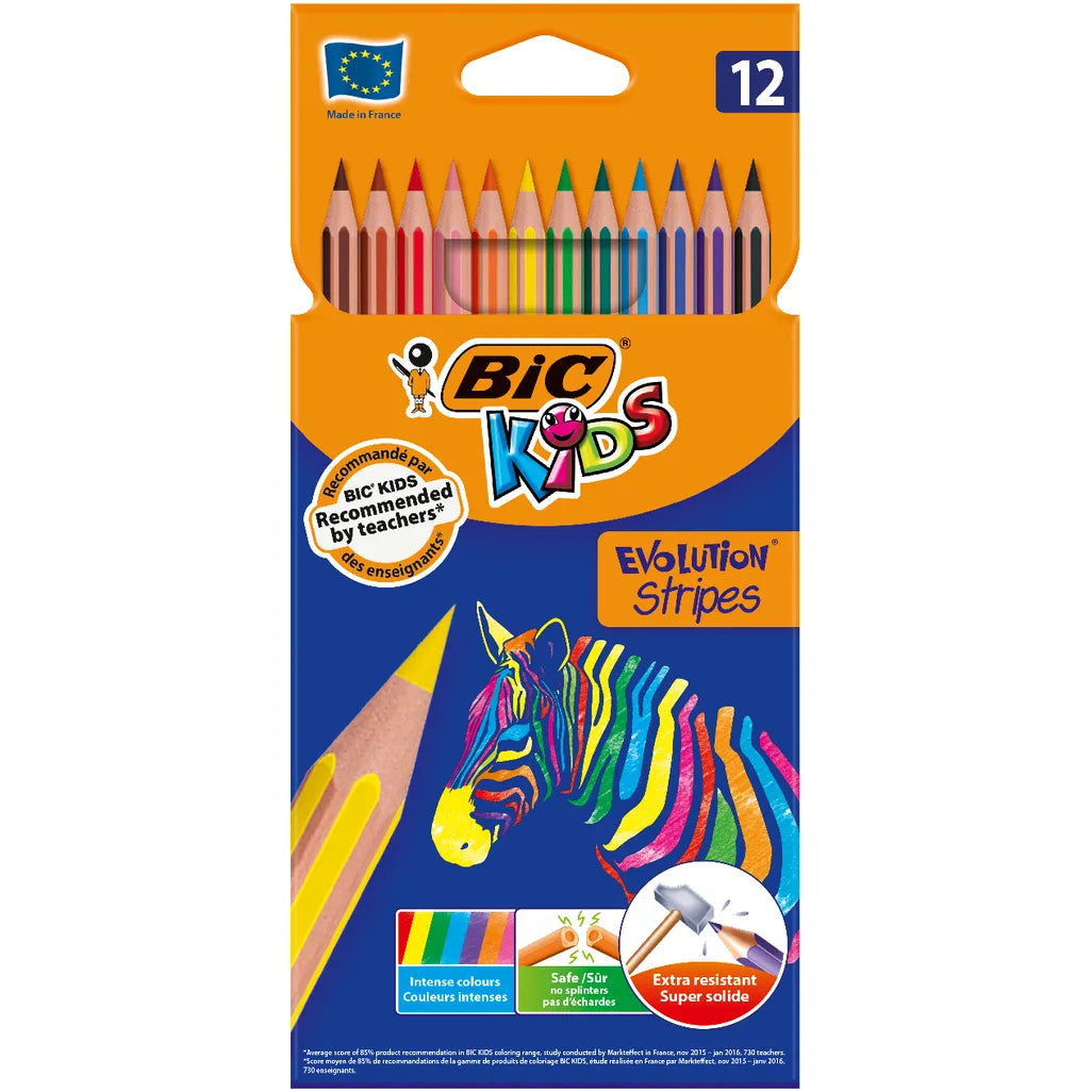 Bic Evolution Stripes Colouring Pencils