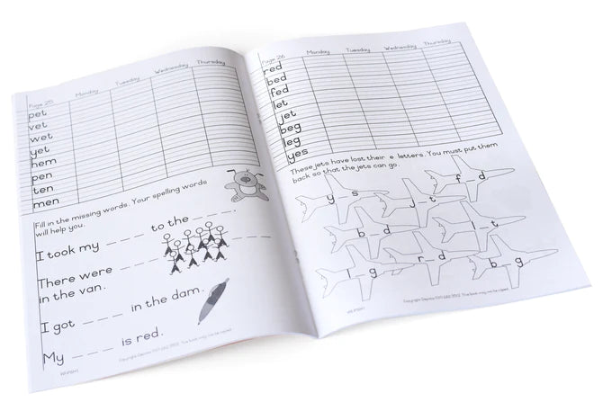 Phonics and Spelling Homework Book 1