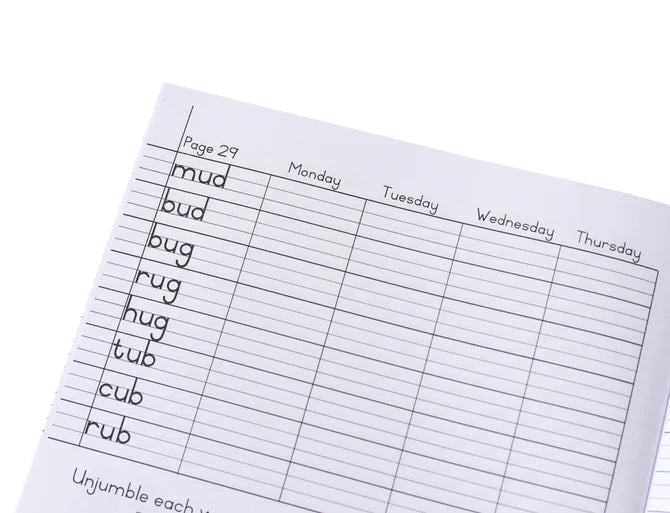 Phonics and Spelling Homework Book 1