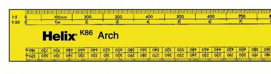 Helix Architect Flat Scale Ruler