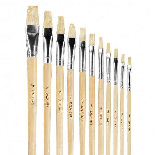 Dala 579 Flat Long Handle Paintbrush