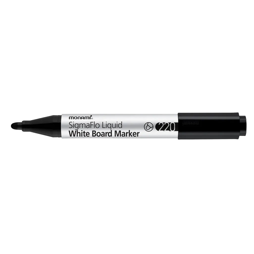 Monami Sigmaflo Liquid 220 Whiteboard Marker - Black