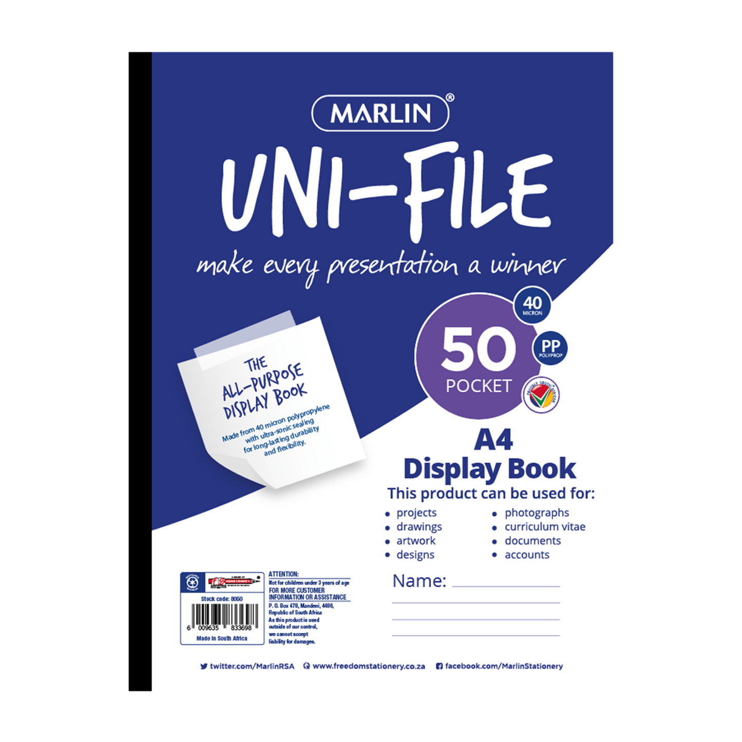 Uni-File Display Book