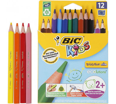 BIC Triangular Jumbo Colouring Pencils