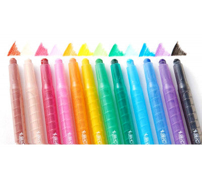 BIC Retractable Wax Crayons