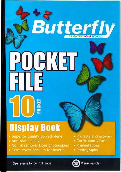 Butterfly A4 Pocket File
