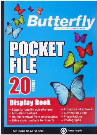 Butterfly A4 Pocket File
