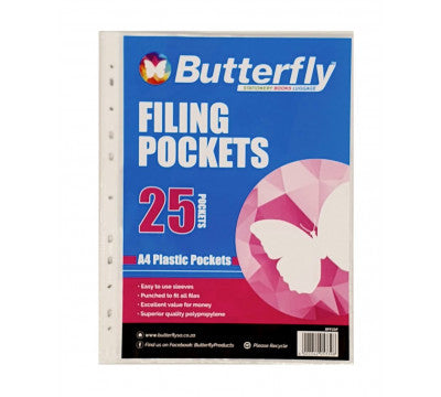 Butterfly A4  Filing Pockets