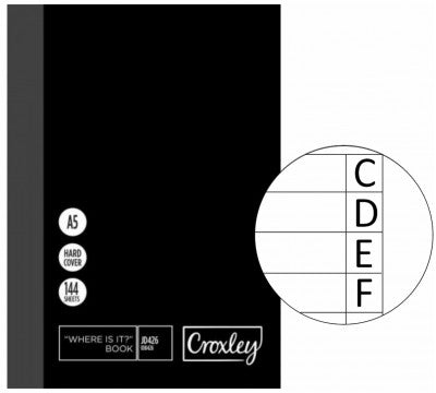 Croxley A5 Index Book