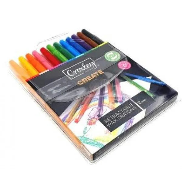 Croxley Create Retractable Wax Crayons