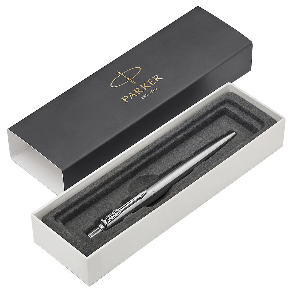 Parker Jotter Ball Pen Medium Nib Black Ink Gift Box