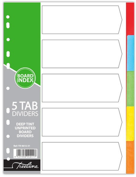 Treeline Board Unprinted File Divider