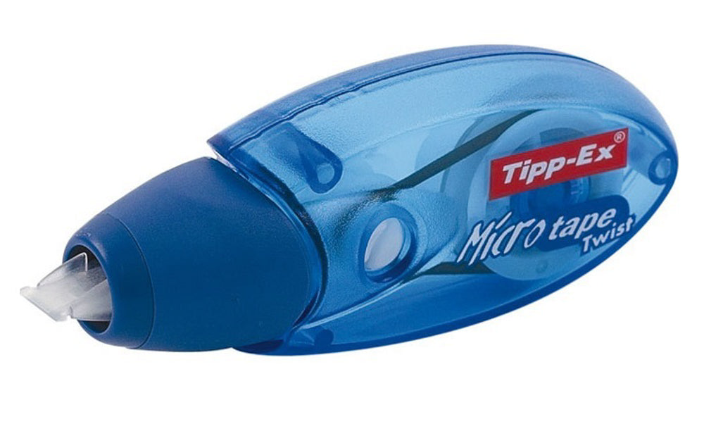 TIPP-EX MICRO TAPE TWIST: Nastro Correttore Blu Da 5 Mm X 8 M (confezione Da 3) - Correzione Istantanea E Design Compatto