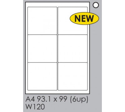 A4 Tower Labels W120