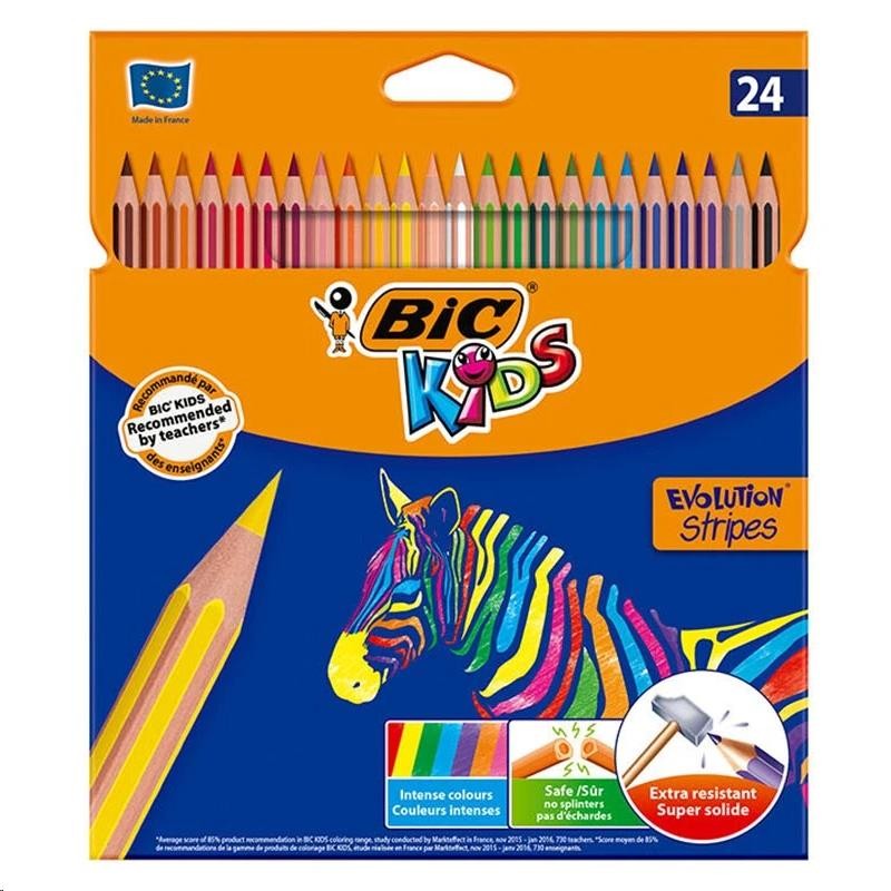 Bic Evolution Stripes Colouring Pencils