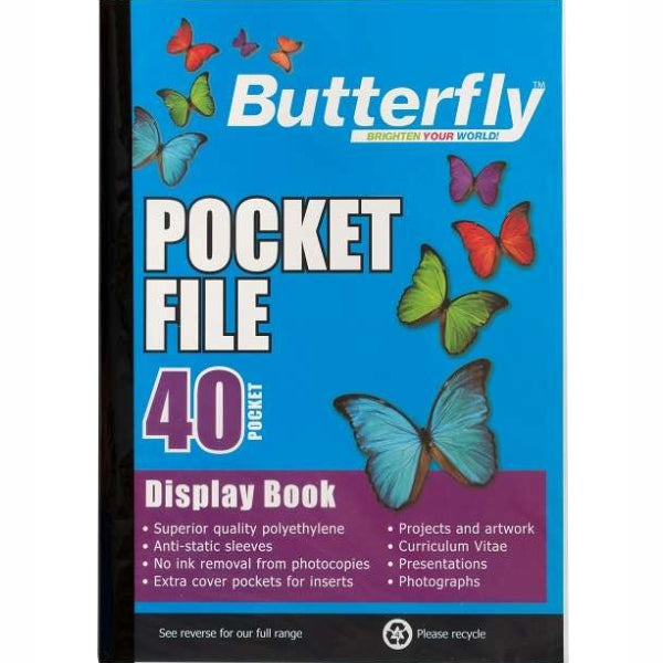 Butterfly A4 Pocket File