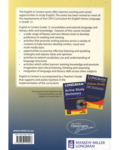English in Context Learner's Book Grade 12