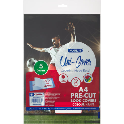 Marlin A4 Football Precut Book Covers