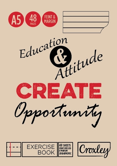 A5 48 Page Feint Speckled and Margin