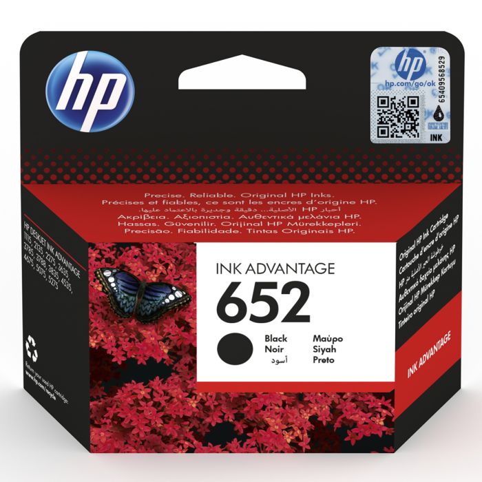 HP 652 Black Original Ink Cartridge