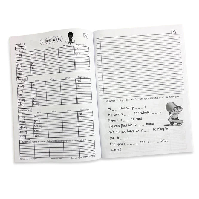 My Spelling Homework Book 2