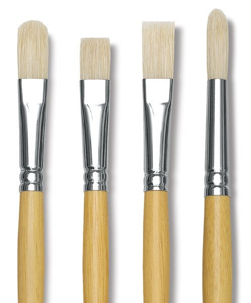 Meeco Round Long Handle Hogs Hair Paint Brush