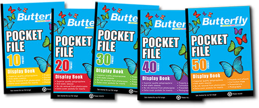 Butterfly A4 Pocket File