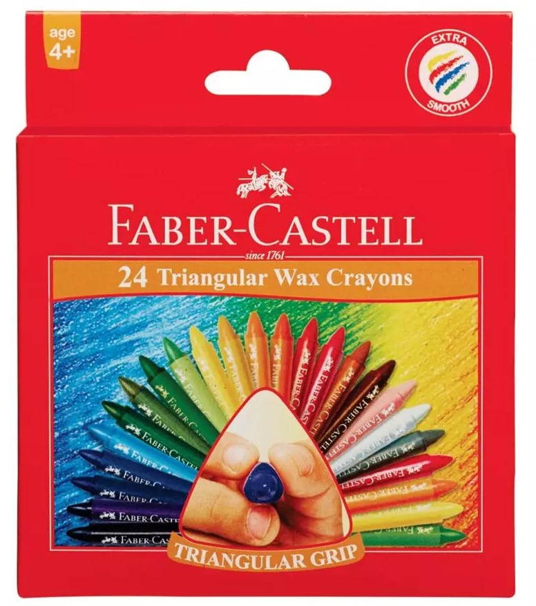 Faber-Castell Triangular Wax Crayons