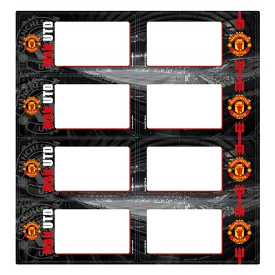 Manchester United Book Labels