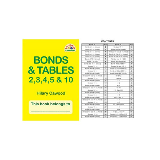 Bonds & Tables 2,3,4,5 & 10