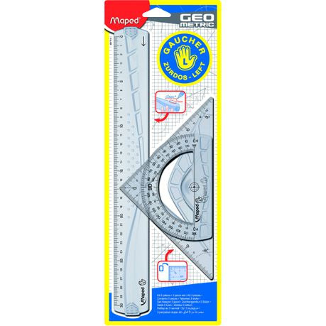 Maped Drawing Set Geo 3 Piece Left-Handed
