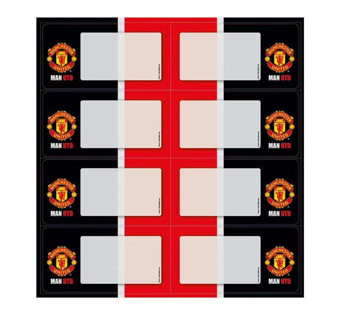 Manchester United Book Labels - Dream Stationery