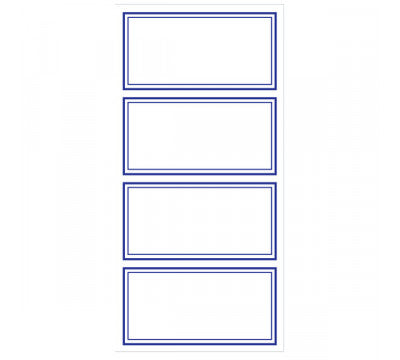 Blue Border Book Labels