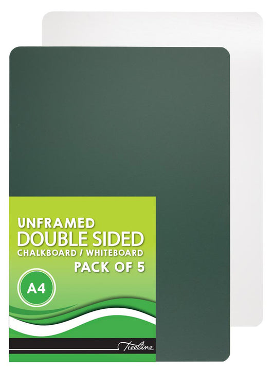 Treeline A4 Uncarded White/Chalkboard