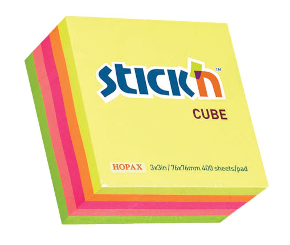 Stick 'n Neon Cube