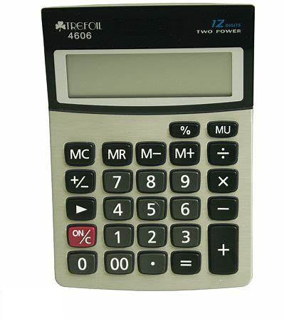 Trefoil 12 Digit Desktop Calculator