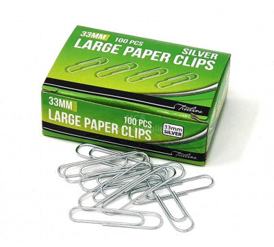 Treeline 33mm Paper Clips