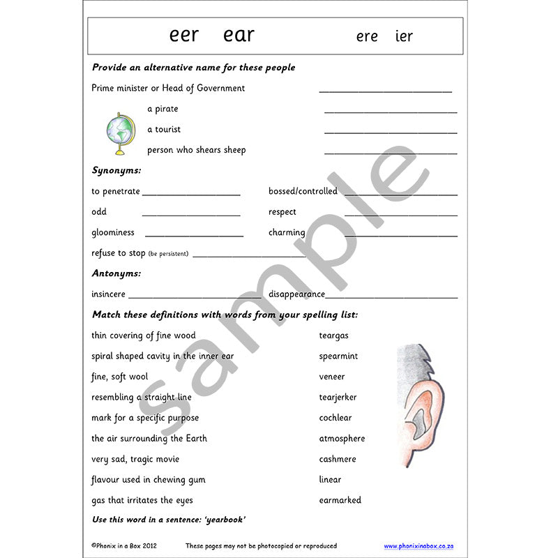 Grade 6 Phonic Workbook