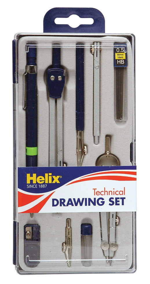 HELIX Technical Drawing Set 9Piece Tech Set