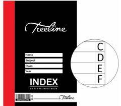 A4 Index Book