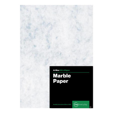 RBE A4 Marble Paper - Blue