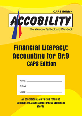 Financial Literacy:  Accounting for Grade 9 Second Year
