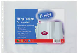 Bantex A3 Filing Pockets 10 Pack