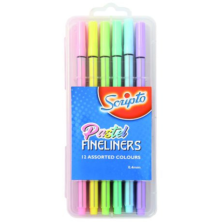 Scripto Pastel Fineliners 12's